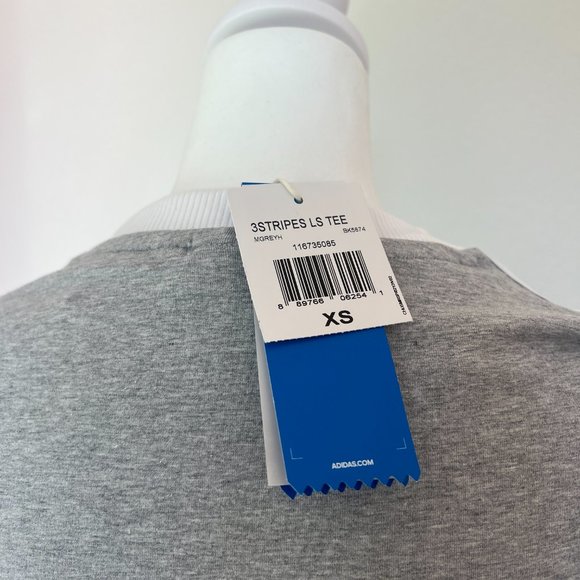 NWT ADIDAS ORIGINALS WOMENS 3-STRIPES LONG SLEEVE T-SHIRT - Picture 6 of 12
